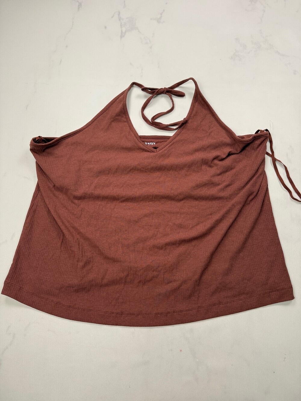 Old Navy Halter Top Burgundy 90s VTG Adjustable - Womens 4X